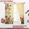 2D flat Photography Backdrop Tapestry Floral Vintage Design 100% Polyester Festive Holiday Perfect for Bedroom wall