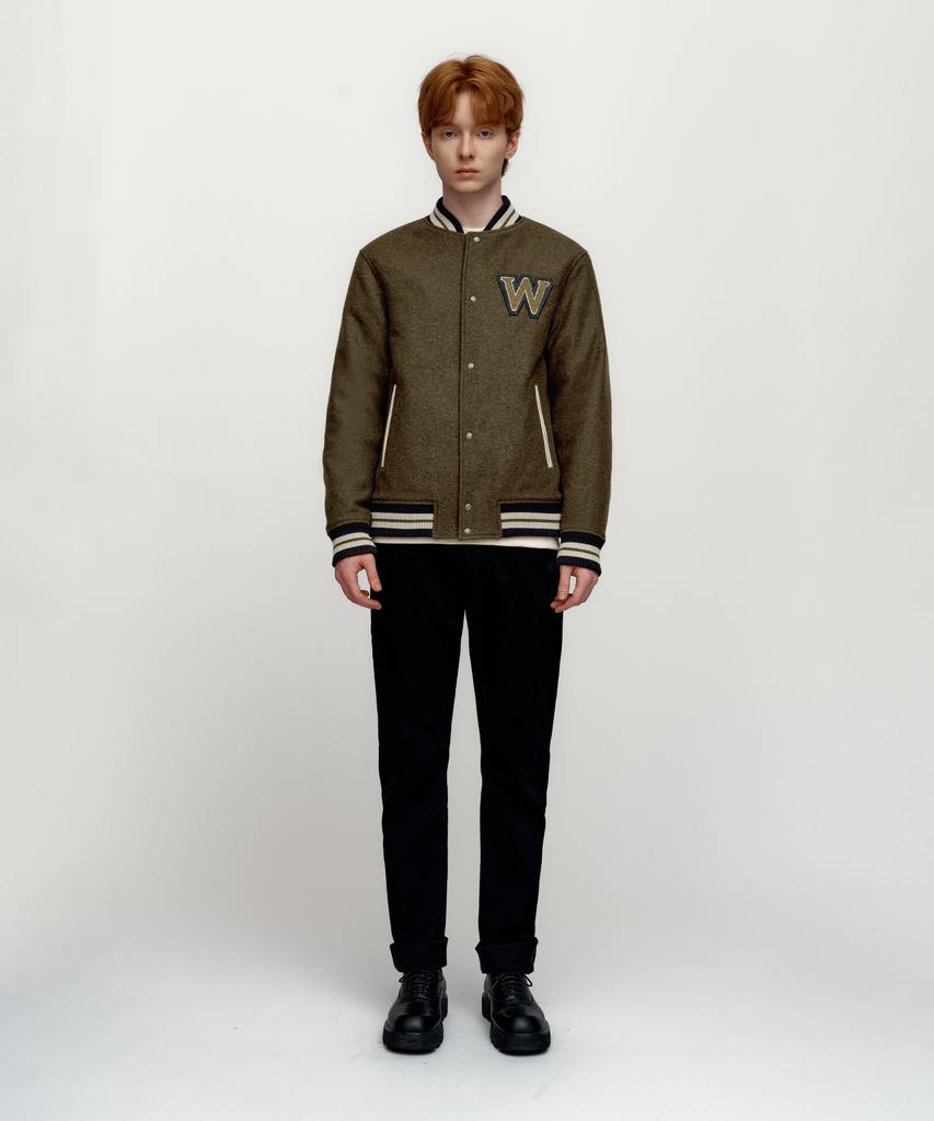 Solew W Wappen Varsity Jacket_Khaki