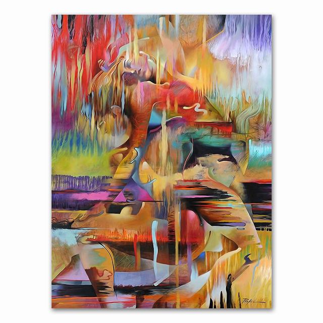 Nordic Canvas Painting Fashion Sex Figure Picture Wall Art Home Decor Living Room Girl Bedroom Abstract Art Oil Painting No Frame