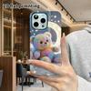 Phone Case: 2D Flat Design Suitable for iPhone 18, 17, 16, 15, 14, 13 Pro Film Protective Case, Couple Style, Rainbow Little Bear, Christmas and Hallo