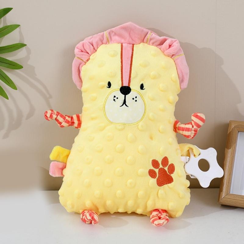 Kreskówkowa uspokajająca lalka, zabawka, poduszka dla malucha, miękkie, delikatne podparcie pluszowe do spania w pokoju dziecka