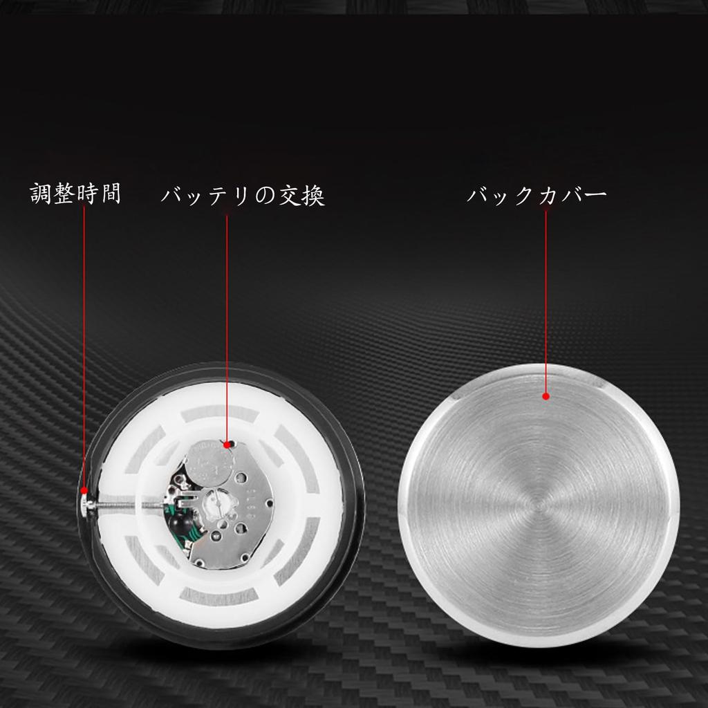 Cluoling Car Clock, 2 Pack Dash Car Watch, Luminous Watch, Mini Quartz Watch, Analog