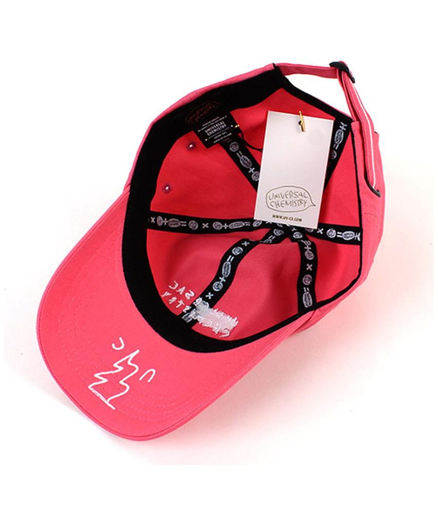 Yunibeosyeolkemiseuteuli Front Logo Cotton Pink Ballcap
