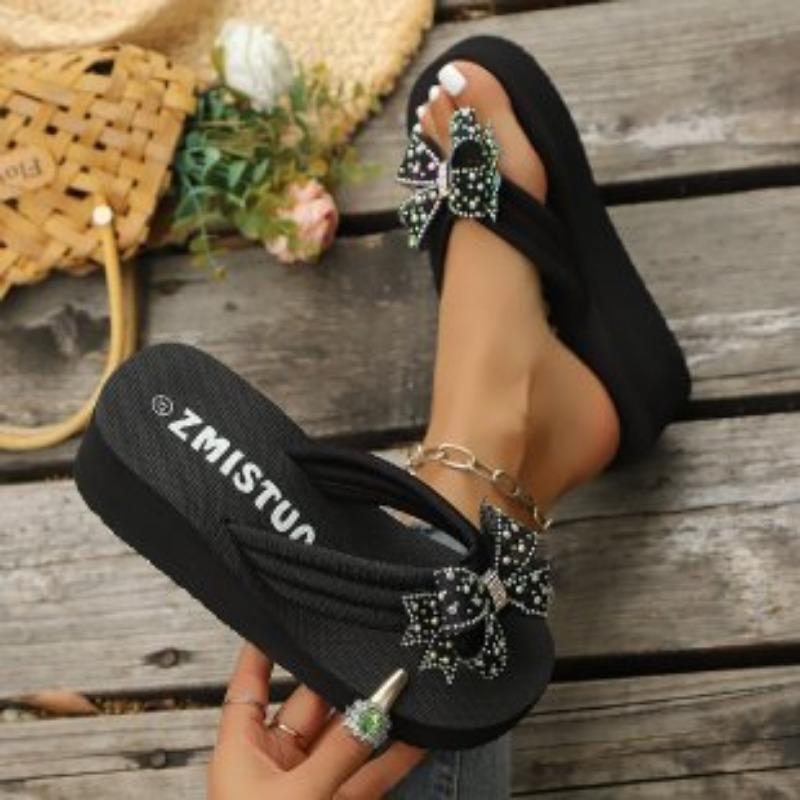 

Женская обувь Толстоподошвенные губчатые сандалии Шлепанцы Пляжные шлепанцы 43 чёрный