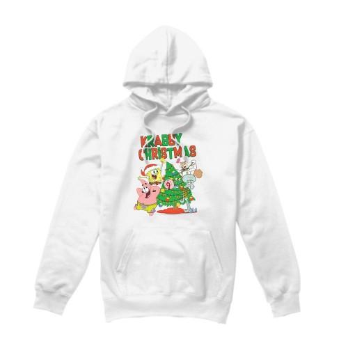 SpongeBob SquarePants Mens Decorating Christmas Tree Hoodie