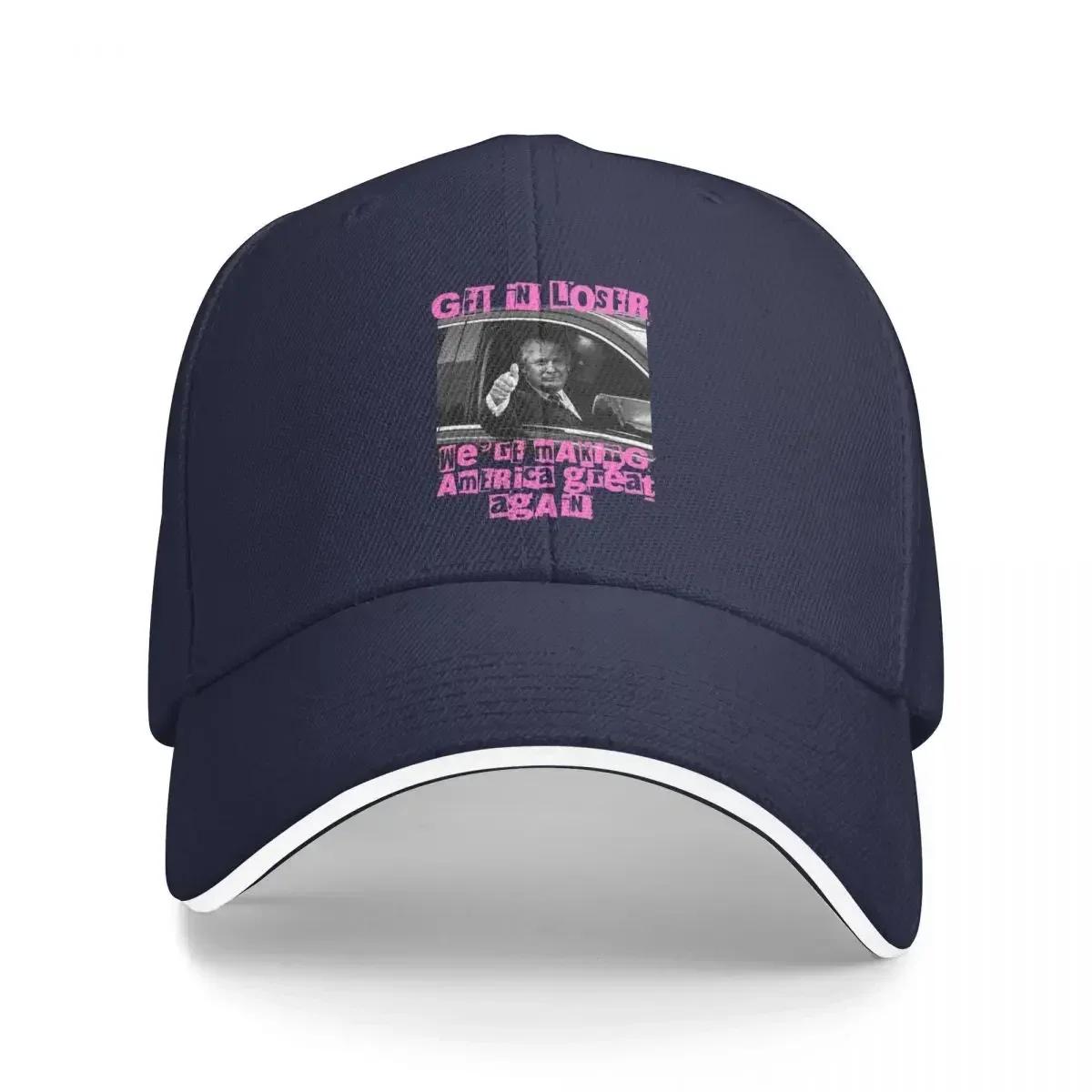 

Get In Loser Were Making America Great Again Baseball Cap Design Print Trucker Hat Summer Women Men Outdoor Sport Baseball Caps One Size
