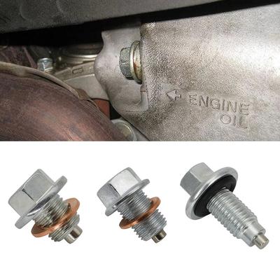 Motorcycle Engine Protection Parts Stainless Steel Magnetic Oil Drain Plug Screw M12x1.25 M14x1.5 M12 X1.75 Oil Drain Sump Nut