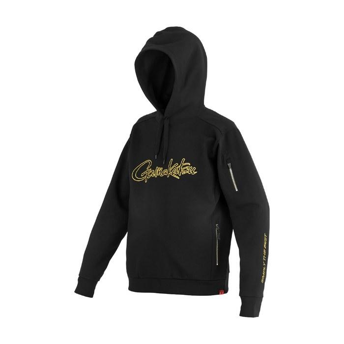 Gamakatsu Hooded Sweatshirt GM3755 Black x Gold L