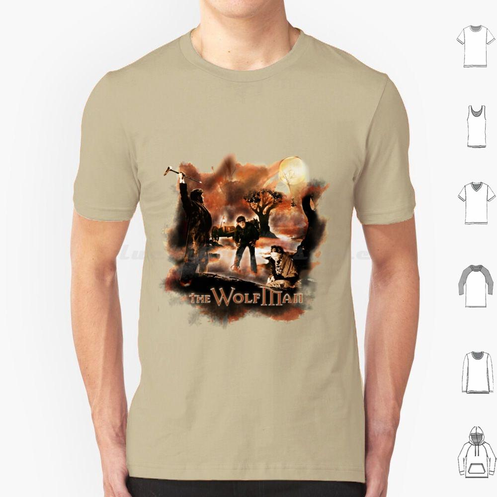 The Wolfman T Shirt 6xl Cotton Cool Tee Horror Fan Wolf Halloween 1941 Classic Movies Werewolf Monster Wolfman Horror Classic