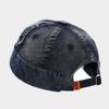 Casquette de Docker en Coton Lavé Mode Bord Relevé Casquette Melon Vintage Casquette Skullcap Décontractée Réglable Sans Visière Unisexe