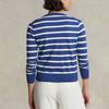 Polo Ralph Lauren Ss23 Logo Embroidered Striped Long Sleeve Knit Sweater Women Sweater Blue WMPOSWENC020614-400