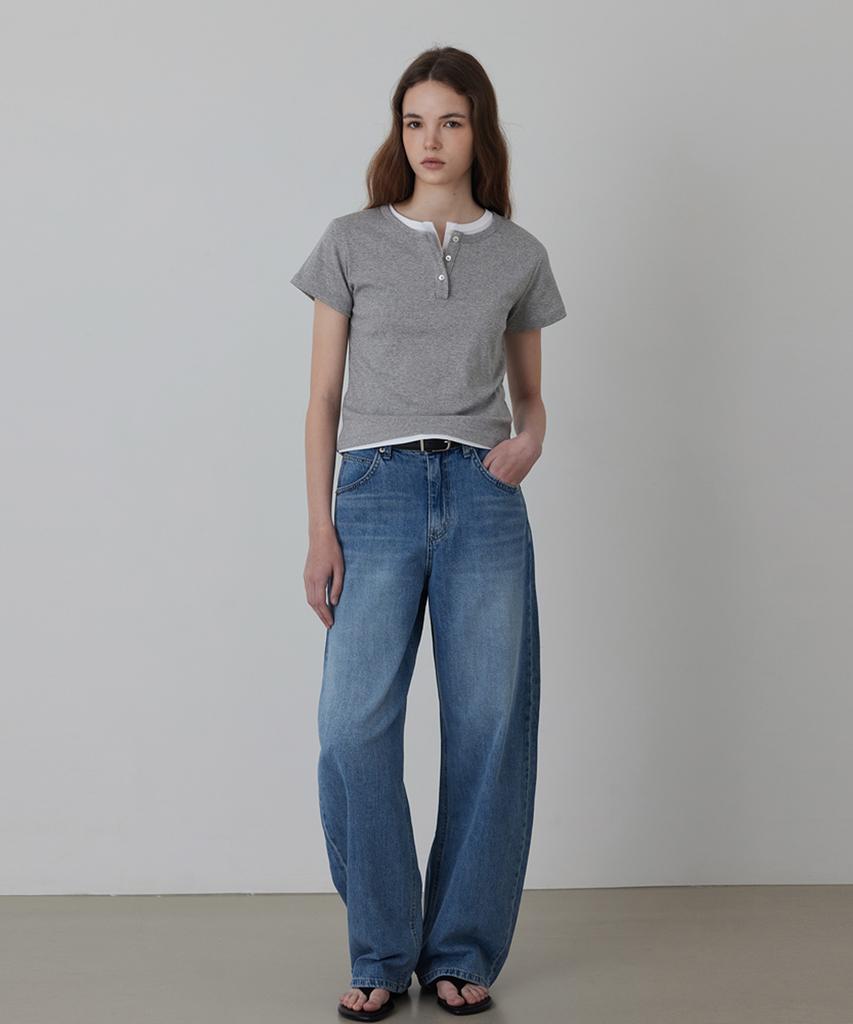 Kwinseulaebis Edit Curved Silhouette Denim Pants_Light Gray_3Colors