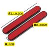 Set of 2 Motorcycle Reflector Reflector Red 0.4 Inch (9 Mm) Rounded Corner Adhesive