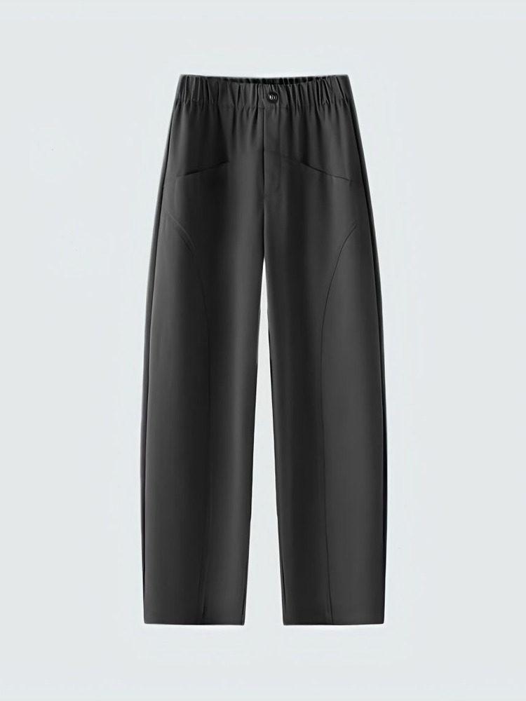 Women's High-Waisted Casual Scythe Pants - Spring/Summer 2026, Slimming Loose Drape, Thin Style