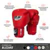 StormCloud Blizzard Classic Genuine Leather Muay Thai Gloves Blue 16oz