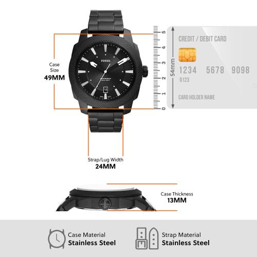 Fossil MACHINE FS5971 Men's Watch, Black