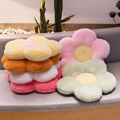 New Ins Plush Flower Cushion Home Sofa Cushion Soft Daisy Office Seat Cushion