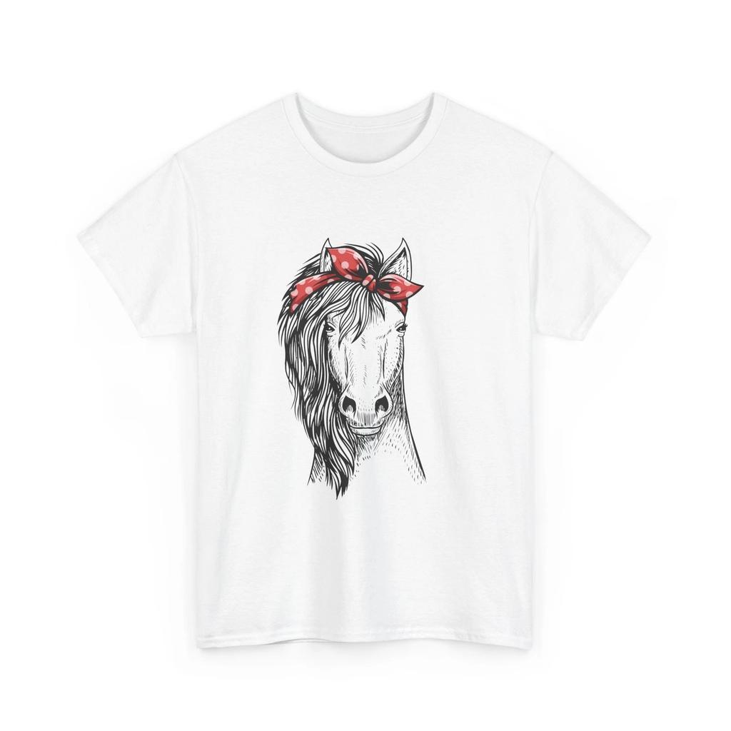 Horse Shirt, Horse Face with Bandana Horseback Riding Lovers Cute Shirt