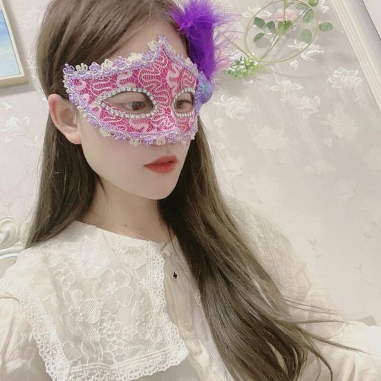 Cosplay Masque Useful Sequins Half Face Dance Ball Rhinestone Performance Party Supplies