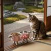 Stainless Steel Elevated Cat Bowl Double Bowls Anti-Tipping Neck Protection Bowl Cute Non-Slip Pet Food Bowl For Cats Dogs
