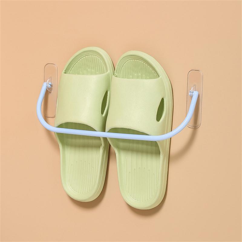 Creative Storage Shoe Holder Traceless No Punching Reliable Strong Bathroom Supplies Bathroom Shoe Rack Wall Mounted
