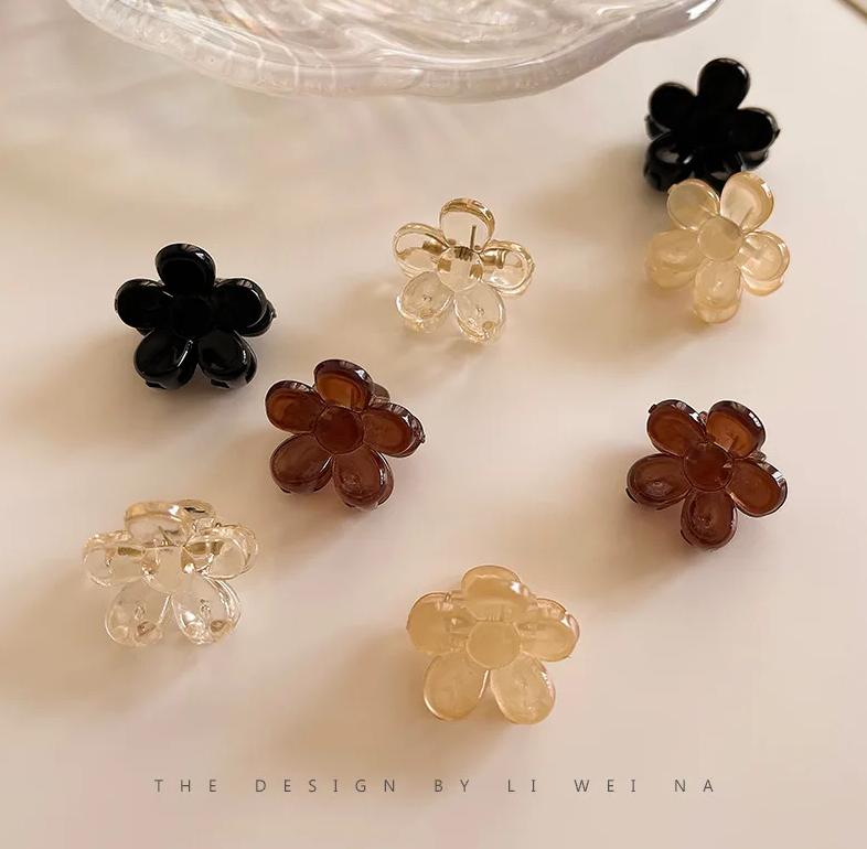 New 10pcs Mini Floral Hair Claw Kawaii Hair Clip Claw Clamp Braid Clips Headwear Girls Women Hair Accessories