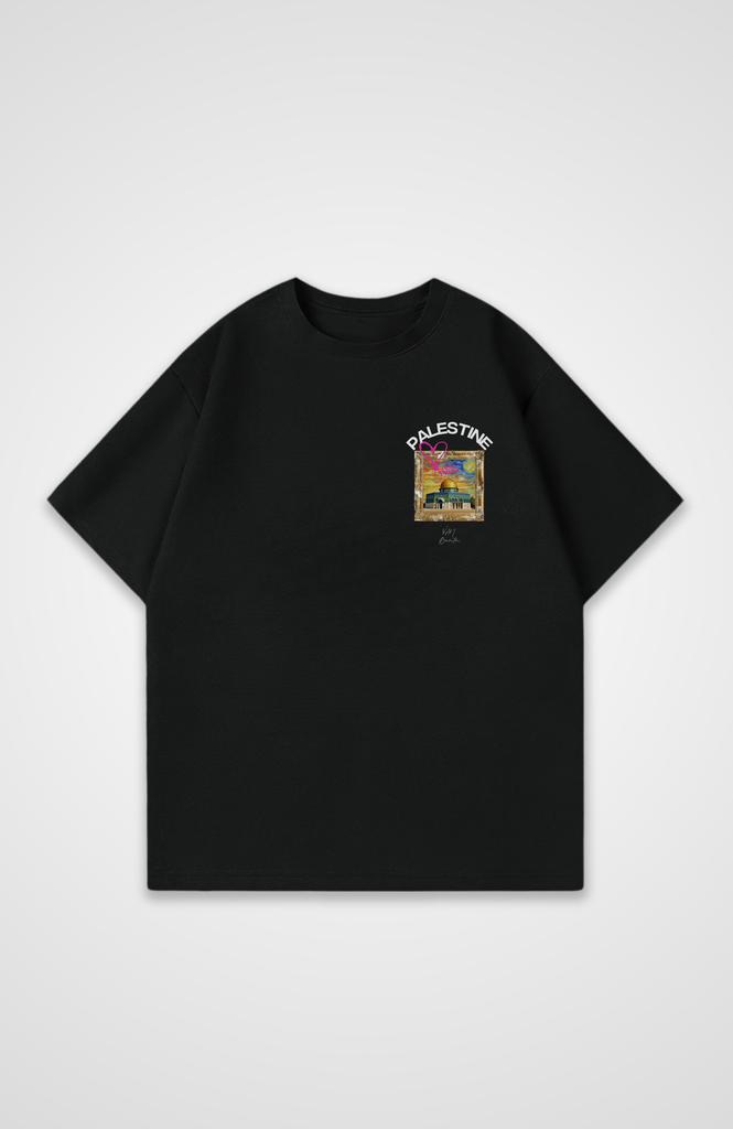 Summer Cotton Palestine Oversized T-Shirt Men Women Casual Loose High Quality Fashion Female Male Short Sleeve Round Neck Top Clothing