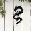 Oriental Dragon Metal Wall Art Home Decor Garden Balcony Housewarming Holiday Gift