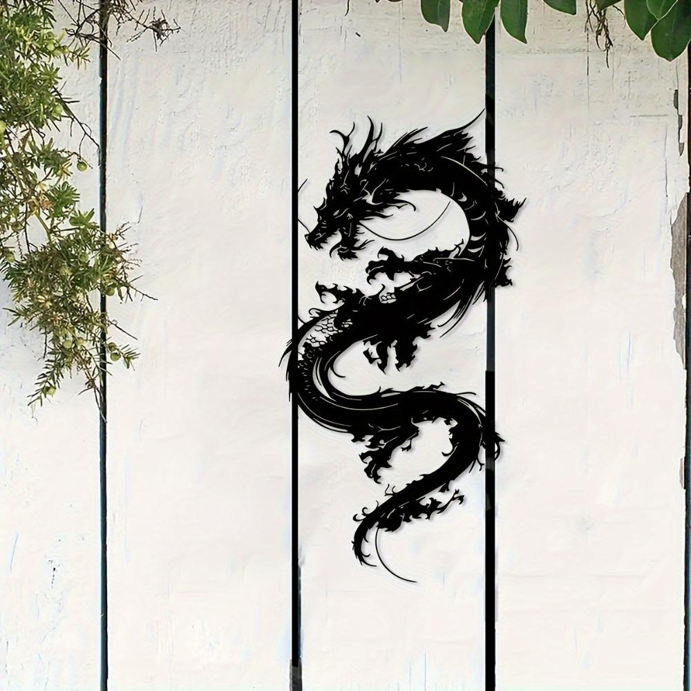 Oriental Dragon Metal Wall Art Home Decor Garden Balcony Housewarming Holiday Gift