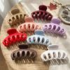 Large Pumpkin Hair Claw Clips for Thick Hair High Gloss Shiny Silicone Hair Clips Non-slip Strong Grip Jaw Clips