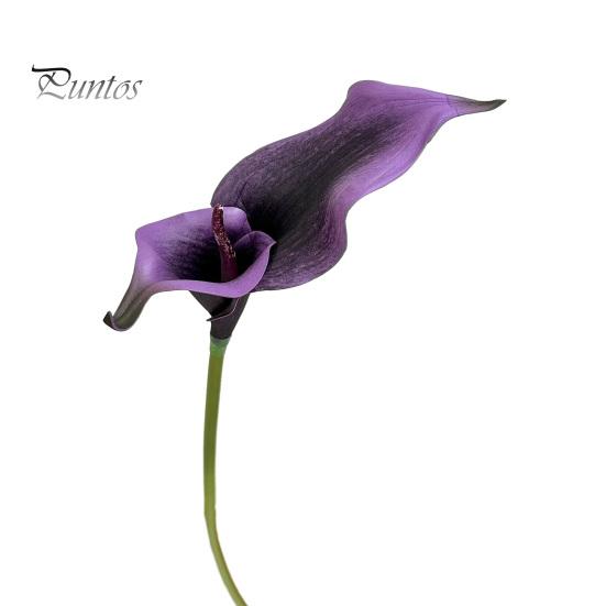 EVA Material Flowers Artificial Calla Lily Flowers, Flexible Branches Realistic Faux Flower, Retro Home Decor Soft Touch Fake Lilies for Wedding