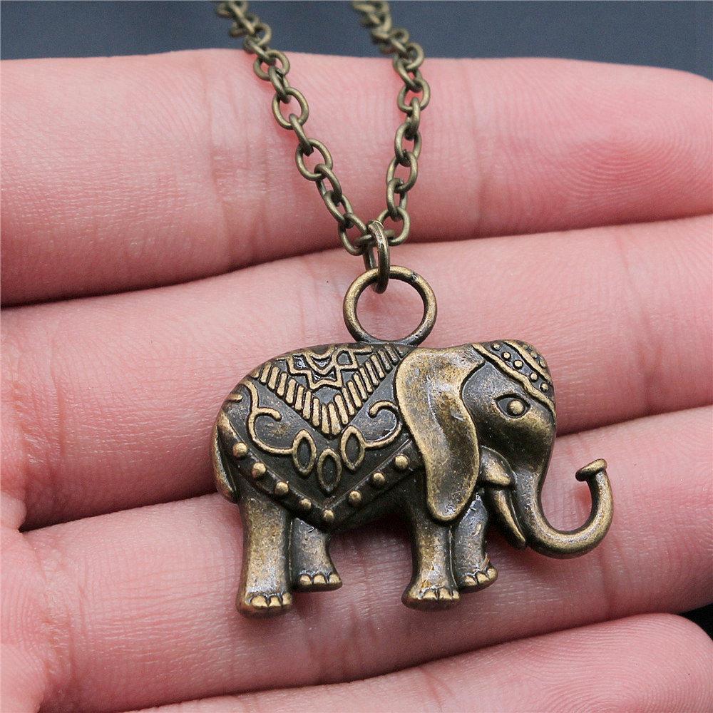 45cm Or 70cm Long Chain Necklace Elephant Kids' Jewelry Materials QN026