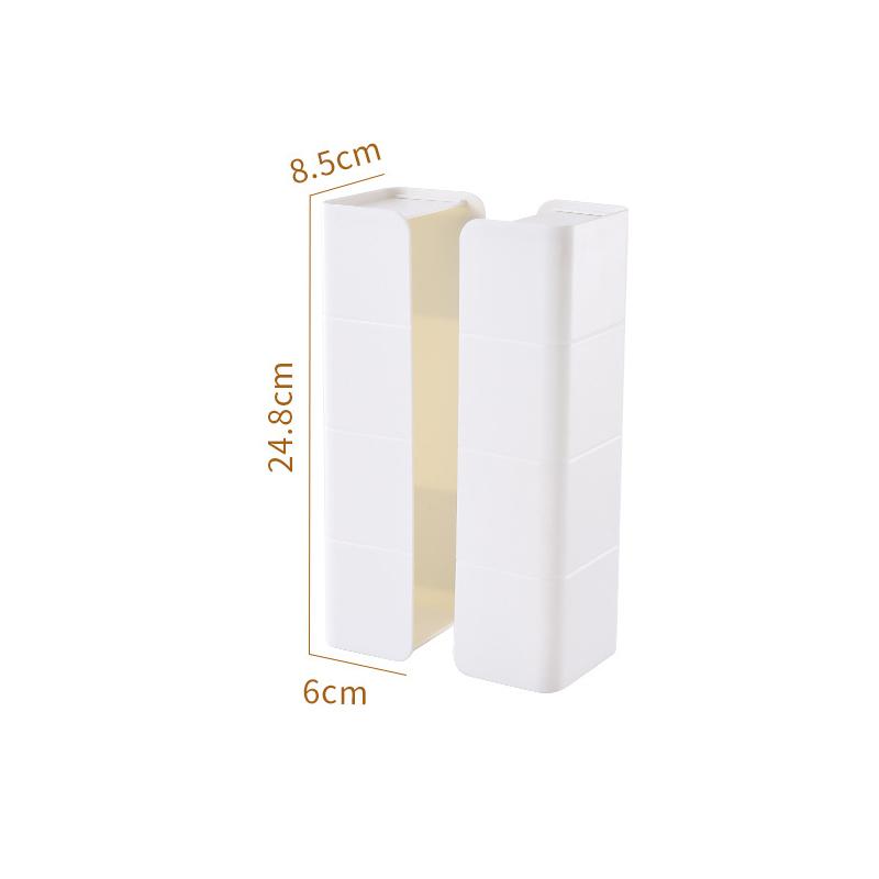 1/2 pair  Refrigerator Magnetic Storage Rack Tissue Rack Punch-free Removable Kitchen Sundries Organizer Refrigerator Side Shelf