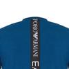 Emporio Armani EA7 SS22 Letter Print Crew Neck Short Sleeve T-Shirt Men Tops Navy-Blue 6HPT11-PJ03Z-15460