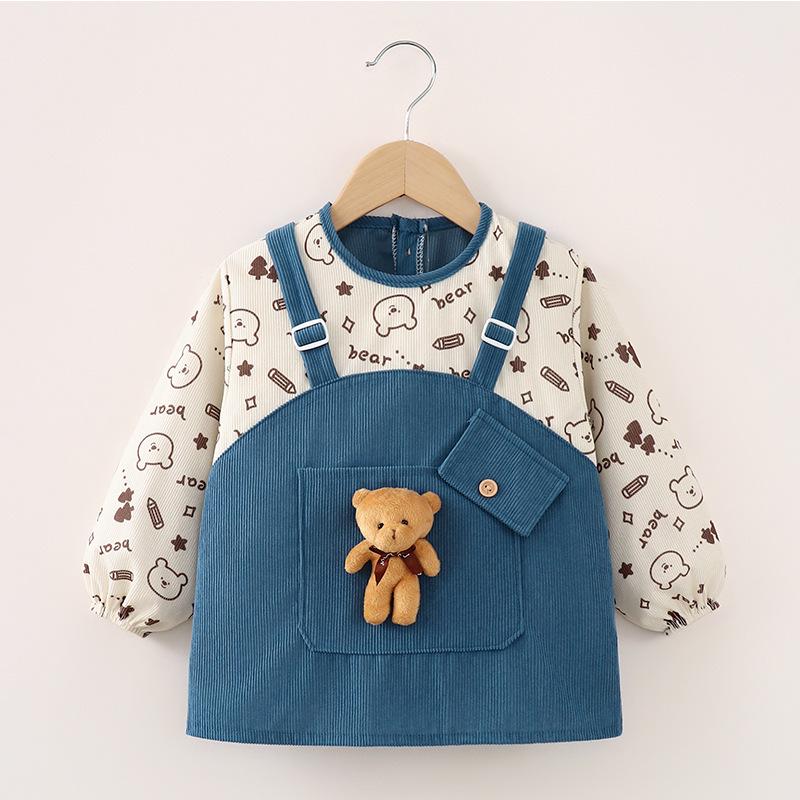 Reversible Waterproof Baby Coveralls: Stylish Autumn/Winter Bibs for Boys & Girls, Stain-Proof Outerwear