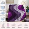 Retro Wavy Stripe Flannel Blanket Warm Soft Halloween Christmas Couch Warm Cozy Decorative Decor Gift For All Season