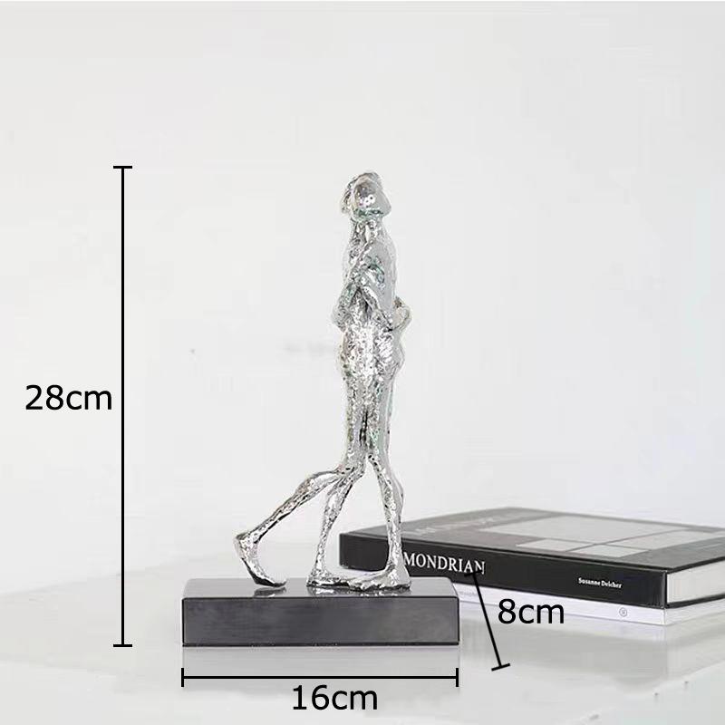 Kissing Couple Abstract Figures Statue Desk Decoration Ornaments Creative Lovers Character Sculpture Room Aesthetics Decor