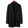 Herbst und Winter Herren Handgemachter Doppelseitiger Wollmantel Mittel und Lang Business Casual Woll-Trenchcoat Herrenmantel