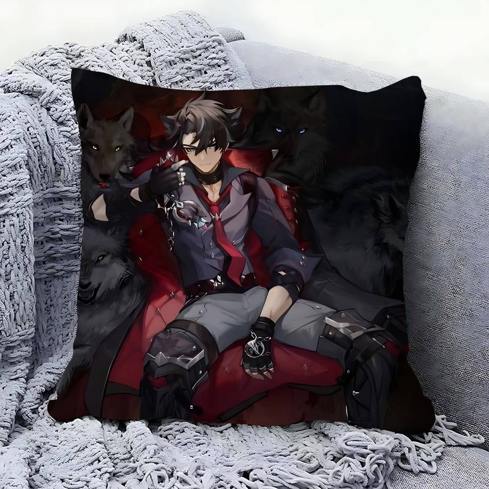 GAME Characters-Wriothesley Pillow Cover Sofa Cushion Cover Home Room Decoration Children Gift
