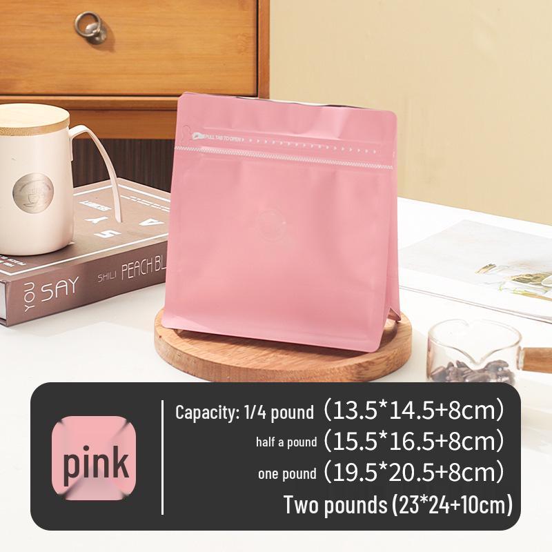 

Восьмисторонний пакет с молнией для кофе/чая, самоподдерживающийся, без клапана