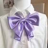 Solid Color JK Ties Fashion Oversized Swallowtail Bowknot  For Women College Girls