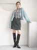 Snidel Shaggy Box Mini Skirt SWFS245119GRY0