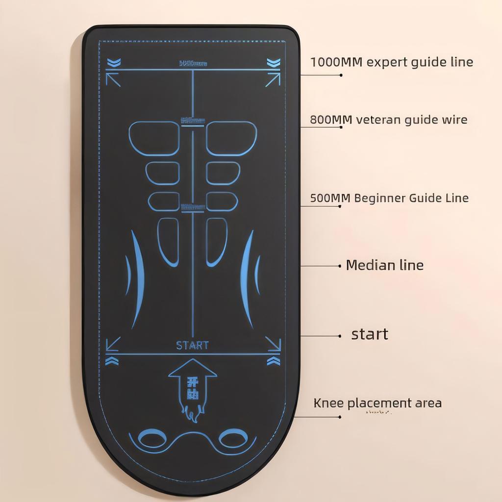 Fitness Wheel Scale Mat, Men's Fitness Kneeling Mat Training Exercise