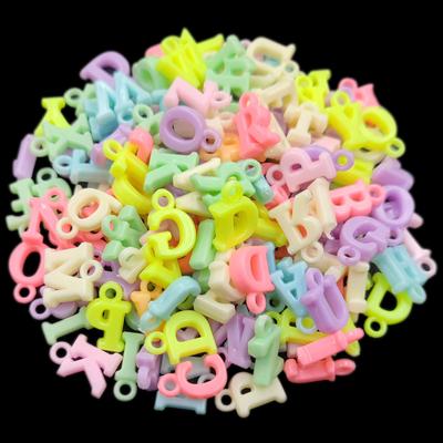 Home Party Supplies Gift Handmade Spacer Beads Letter Heart Necklace Bracelet 40Pcs Charm Czech Loose Beads For Jewelry Making Candy Color DIY Craft
