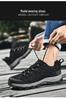 Men's Genuine Leather Lightweight Hiking & Walking Shoes, Low-Top Casual Outdoor Footwear
