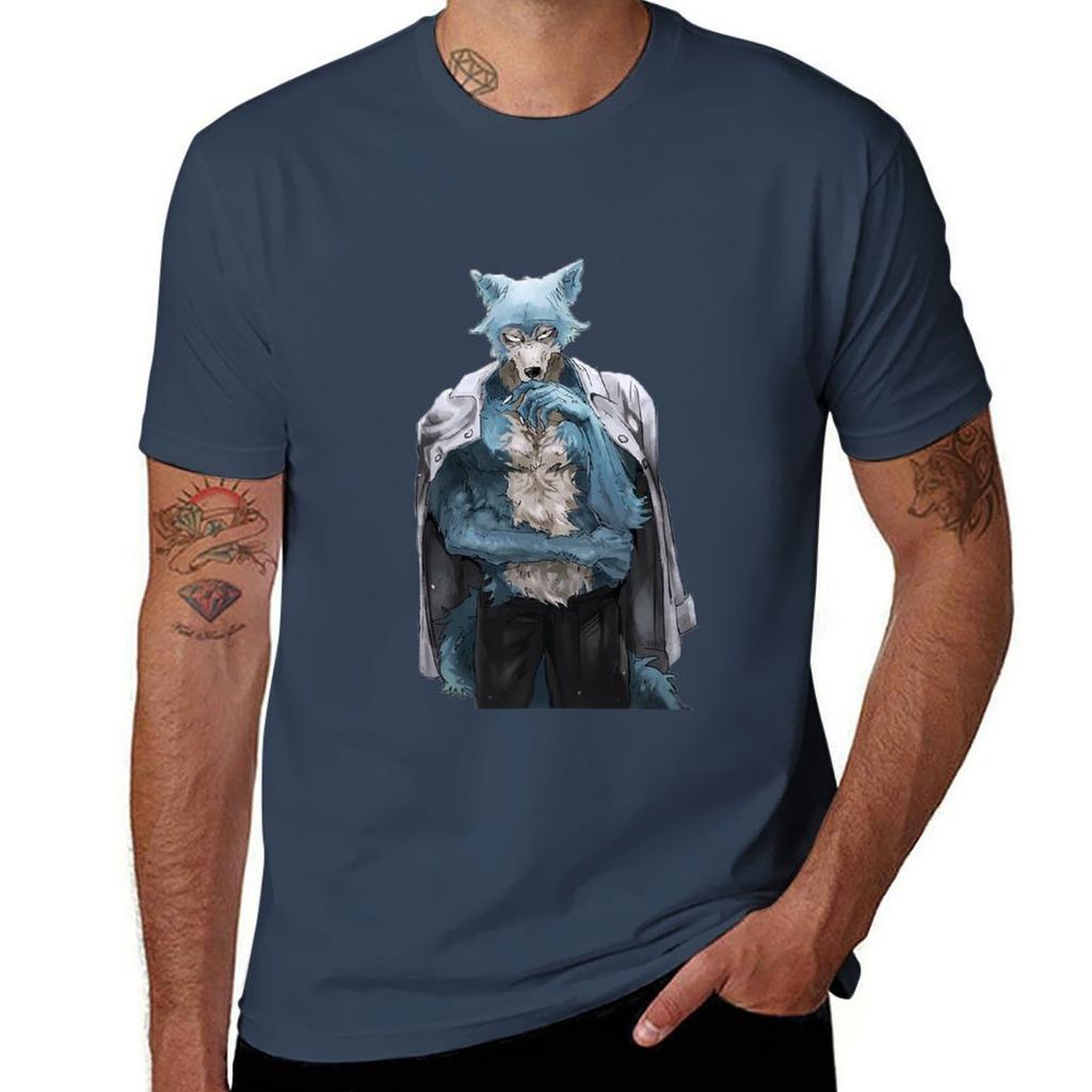 Beastars Legoshi Tshirt Casual Street Style Short Sleeve Tee Tshirt