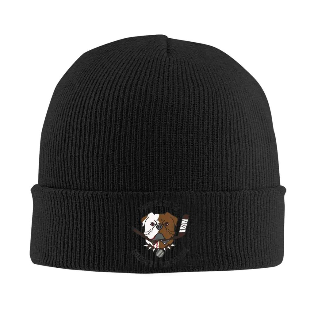 Majetek Sudbury Bulldog Teplá pletená čepice Zimní pletená čepice Čepice Beanie Hip Hop čepice pro Unisex