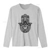 Tribal Hamsa Hand Of Fatima Tattoo Large Print Unisexs T Shirt Unique Detailed And Stylish Design Vintage Washed Graphic Homme