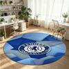Rangers FC Printed Round Crystal Velvet Rug Soft Non Slip Floor Carpet For Bedroom Holiday Gift