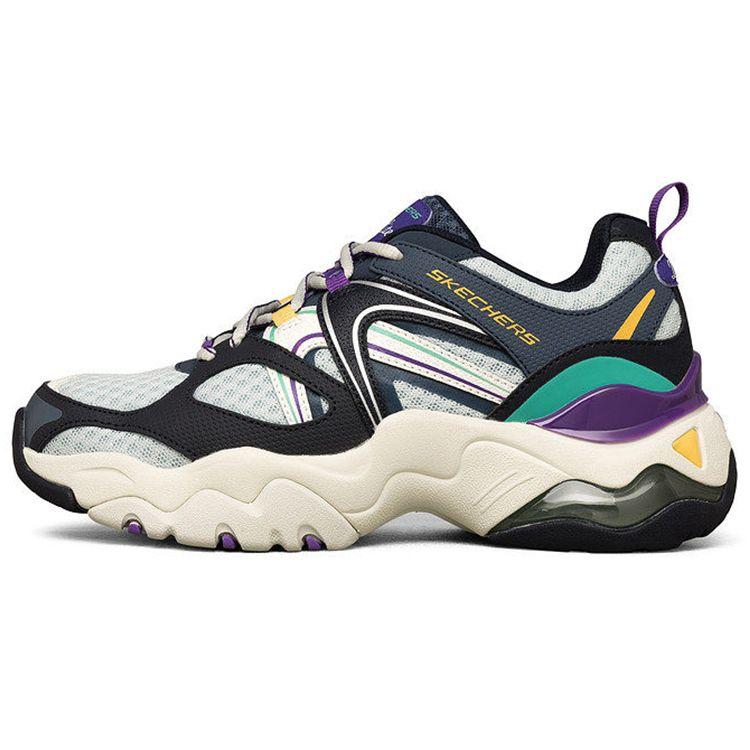 Skechers DLites Comfortable Versatile Durable Low-Top Dad Shoes Women sneakers Blue Purple 149261-NVPR 36